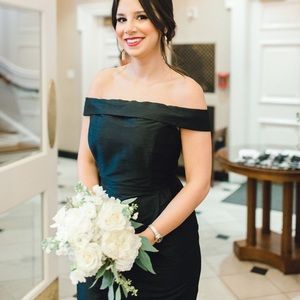 Bella’s bridesmaid black dress